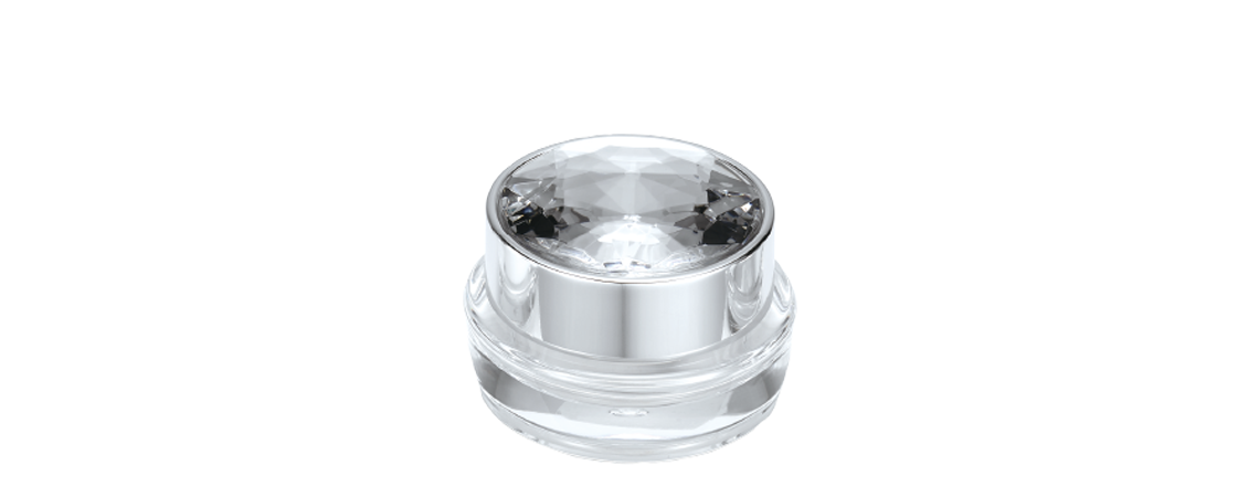 Acrylic Round Cream Jar 10ml - ED-10-DD Diamond Forever